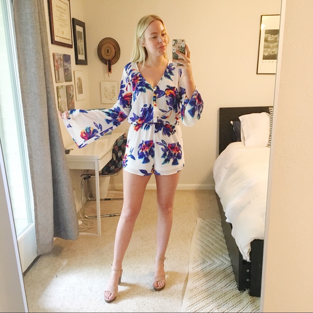 Show me your mumu floral romper